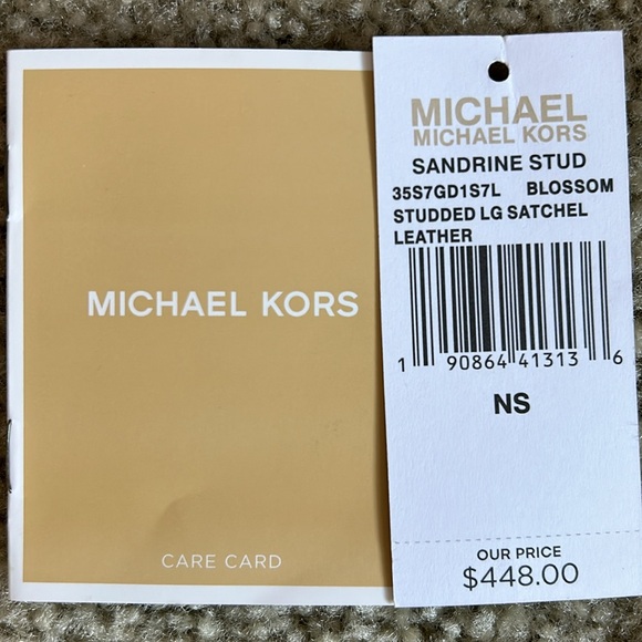 Michael Kors sandrine stud blossom studded lg satchel leather - Picture 2 of 7
